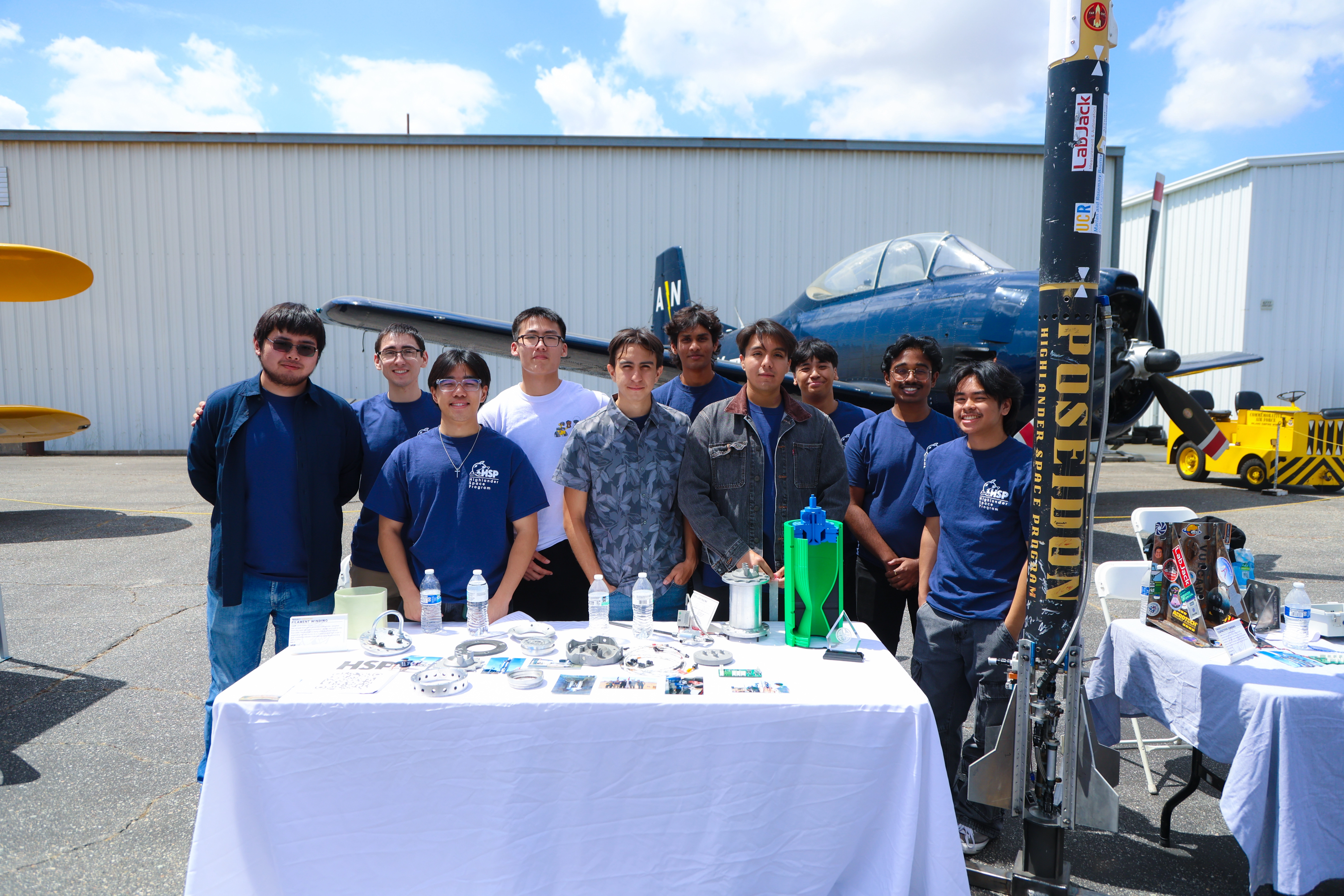 HSP members at a campus outreach table